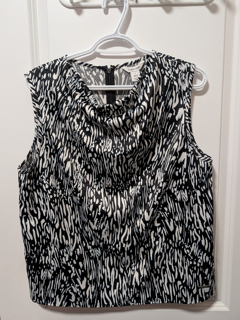 Calvin Klein Sleeveless Cowl Neck Top